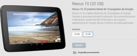 Un nuevo Nexus 10 podría llegar a Google Play próximamente