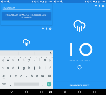 Kairoskopion: una aplicación del tiempo que lo juega casi todo a los signos y la sencillez