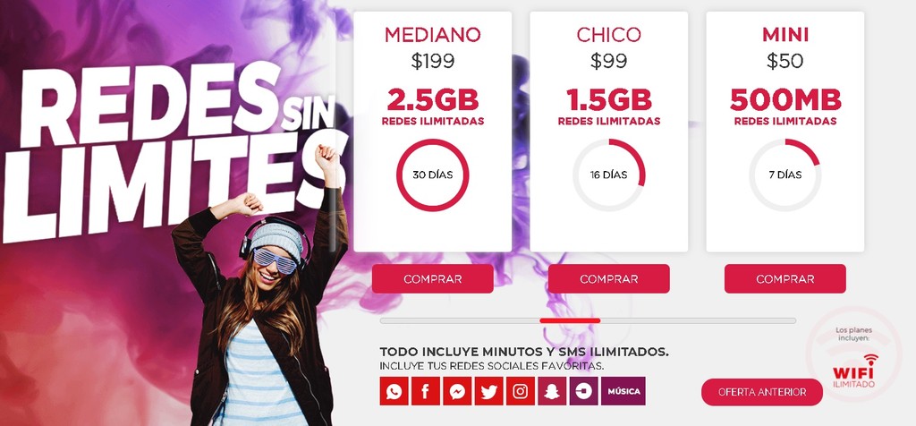 Virgin Mobile Mexico Paquetes Redes Sociales Ilimitadas