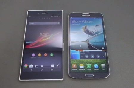 Lucha de gigantes: Xperia Z Ultra y Galaxy Mega 6.3 cara a cara en vídeo