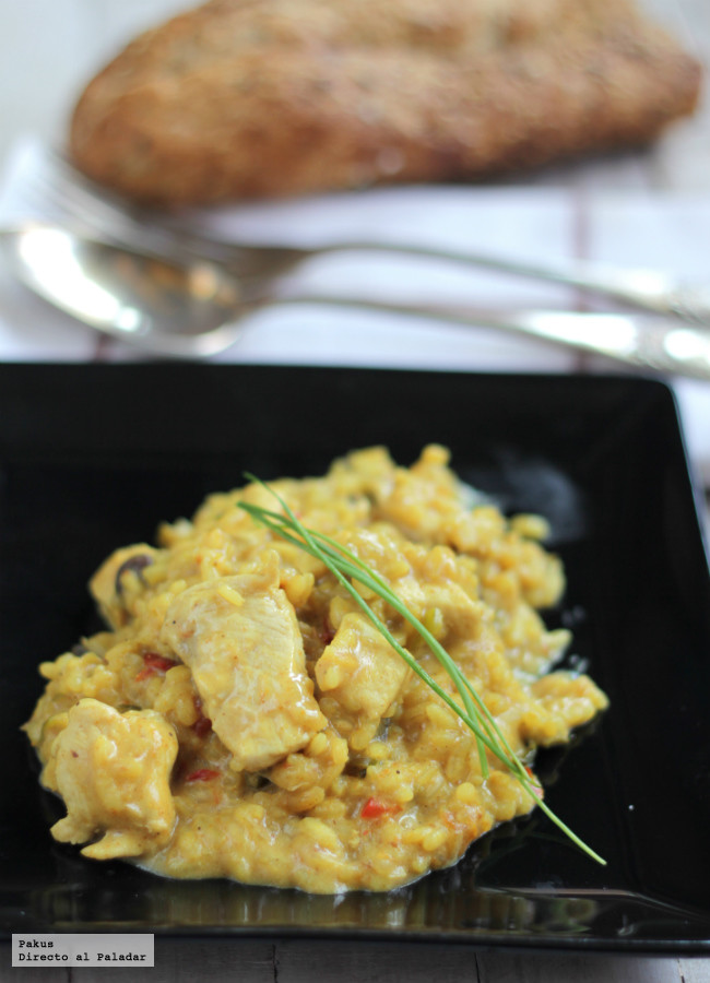 Risotto De Pollo Al Curry