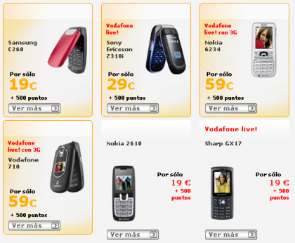 VODAFONE CATALOGO PUNTOS vodafone catalogo puntos: