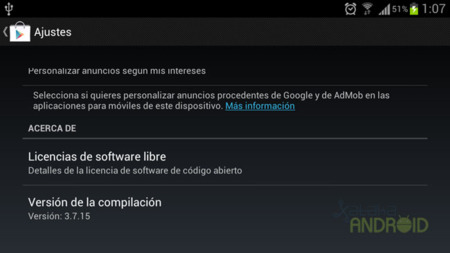 Google Play se actualiza a la versión 3.7.15 y ya puedes descargarla