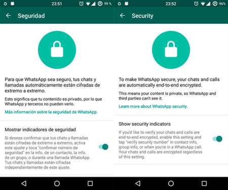 Cómo mostrar el aviso oculto de cifrado punto a punto en WhatsApp (requiere Root)