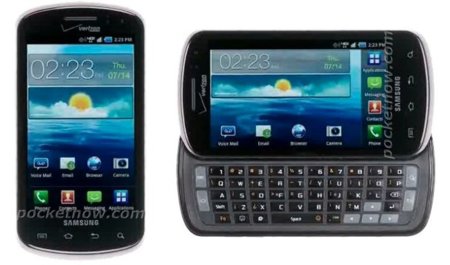 Samsung Galaxy S II de Verizon, con teclado slider