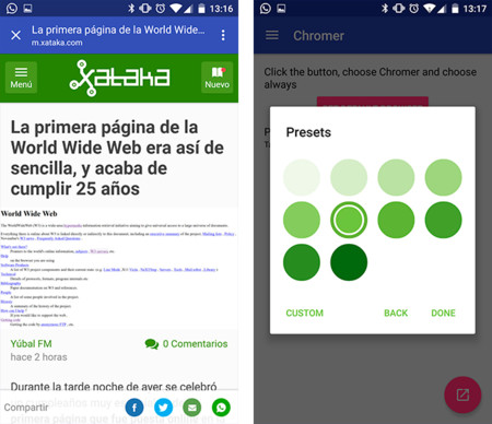 Cómo configurar y utilizar las Chrome Custom Tabs en cualquier dispositivo Android