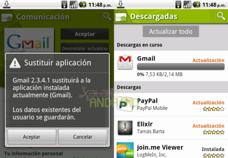 Gmail 2.3.4.1, Google soluciona los fallos de la actualización anterior (actualizado)