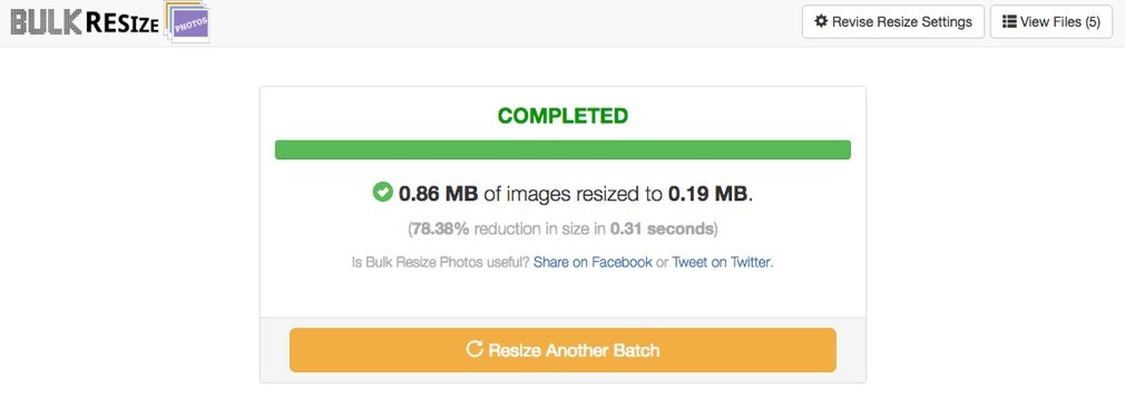 Bulk Resize Photos