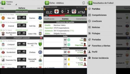 La información del deporte rey en tu Android con Resultados de Fútbol