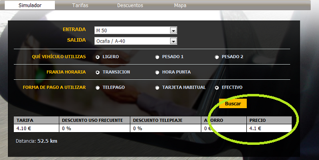 AUTOPISTA RADIAL 4 - Tarifas y Descuentos : Tarifas
