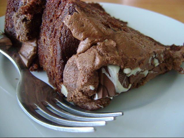 Pastel de chocolate con lactosa