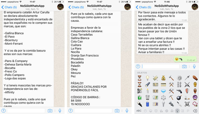 Ejemplos de parrafadas