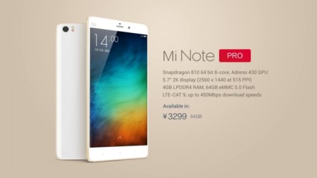 Mi Note Pro llegará a las tiendas el próximo 6 de mayo