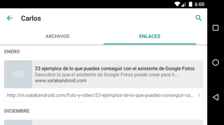 WhatsApp para Android añade historial de enlaces, nuevas opciones para variar el chat y más