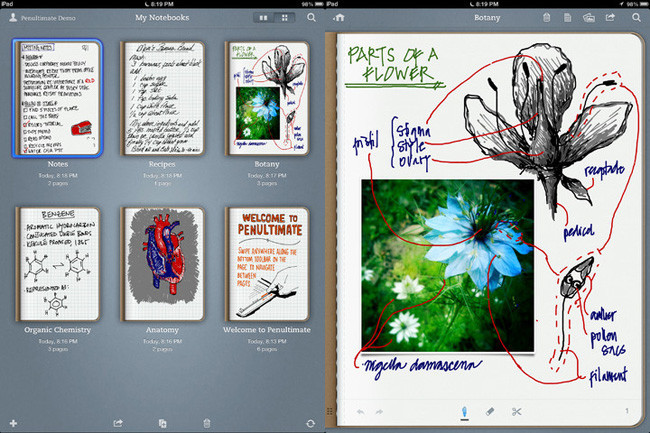 Aplicaciones de dibujo en iOS - Penultimate