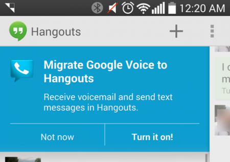 Hangouts se integra con Google Voice: SMS y buzón de voz