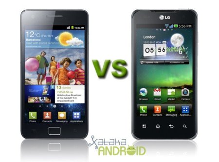 Comparativa entre Samsung Galaxy SII y LG Optimus 2X, la cosa está reñida