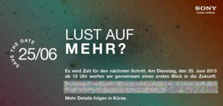 Sony Mobile anuncia un evento en Alemania para el 25 de junio, ¿Sony Xperia ZU a la vista?