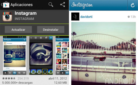 Instagram se actualiza con soporte para el HTC One X y dispositivos Tegra 3