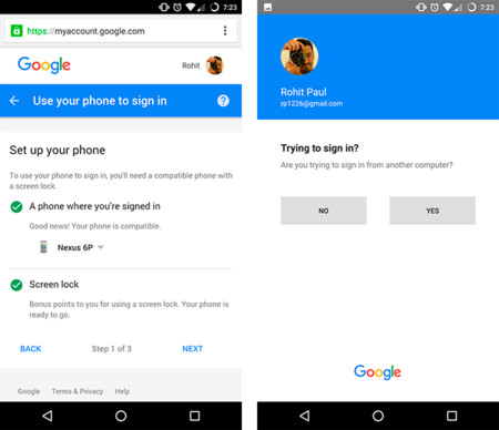Google comienza las pruebas para que accedas a tu correo en Android sin usar contraseña