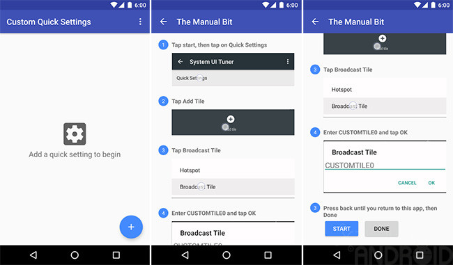 Quick Settings Personalization