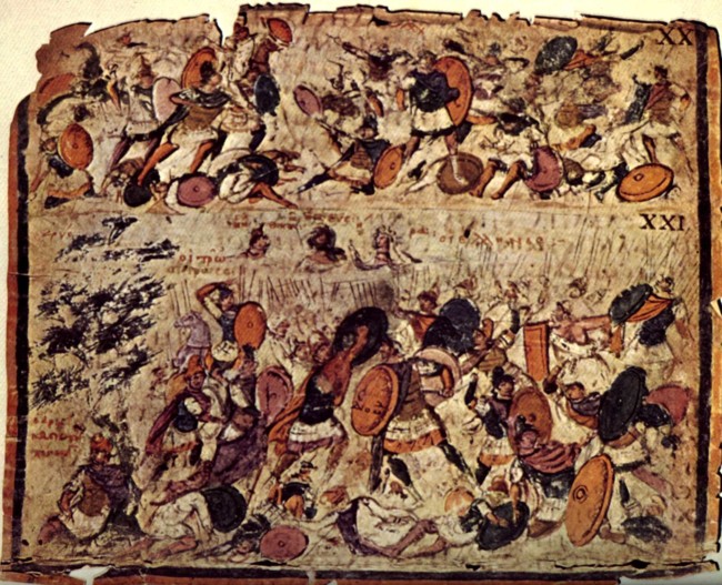 Ambrosianiliadpict20and21battlescenes
