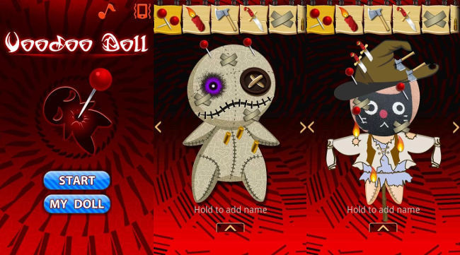 Muñeca vudú, app para Android