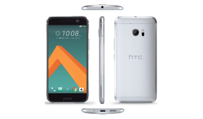 Render del HTC 10 en color negro