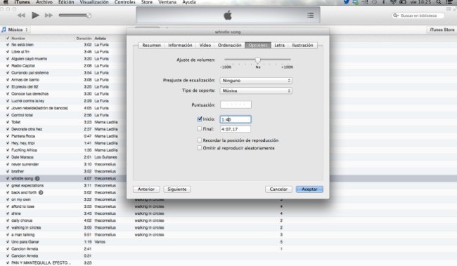 Editar tonos en iTunes