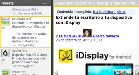 Twidroyd, un androide para gestionar tus tweets