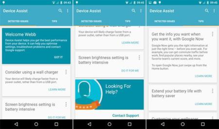 Google lanza Device Support para sus Nexus, una aplicación para detectar fallos y de asistencia