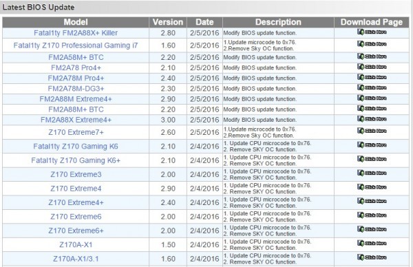Asrock Bios Non Oc Skylake