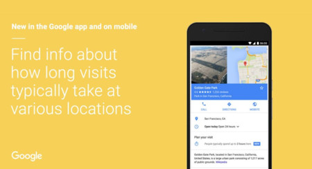 Google empezará a mostrar cuánto tiempo dura de media la visita a un lugar