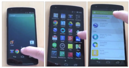 Nexus 5 y Android 4.4 aparecen en un vídeo de 7 minutos de duración