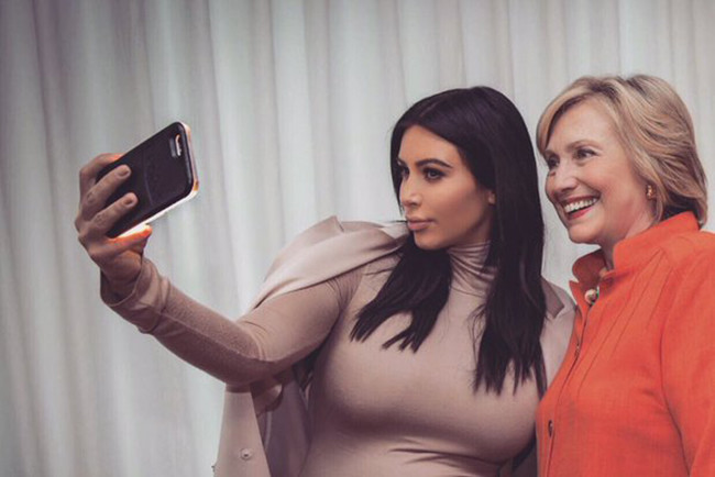 Kim Kardashian Hillary Clinton