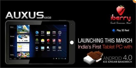 iBerry Auxus, una tablet con Ice Cream Sandwich para la India por 150 euros