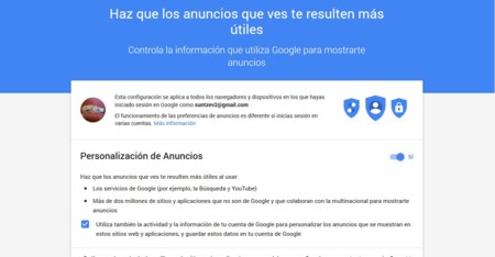 Google te dejará elegir qué tipo de anuncios quieres ver