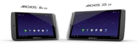Los Archos G9 se actualizan a Ice Cream Sandwich