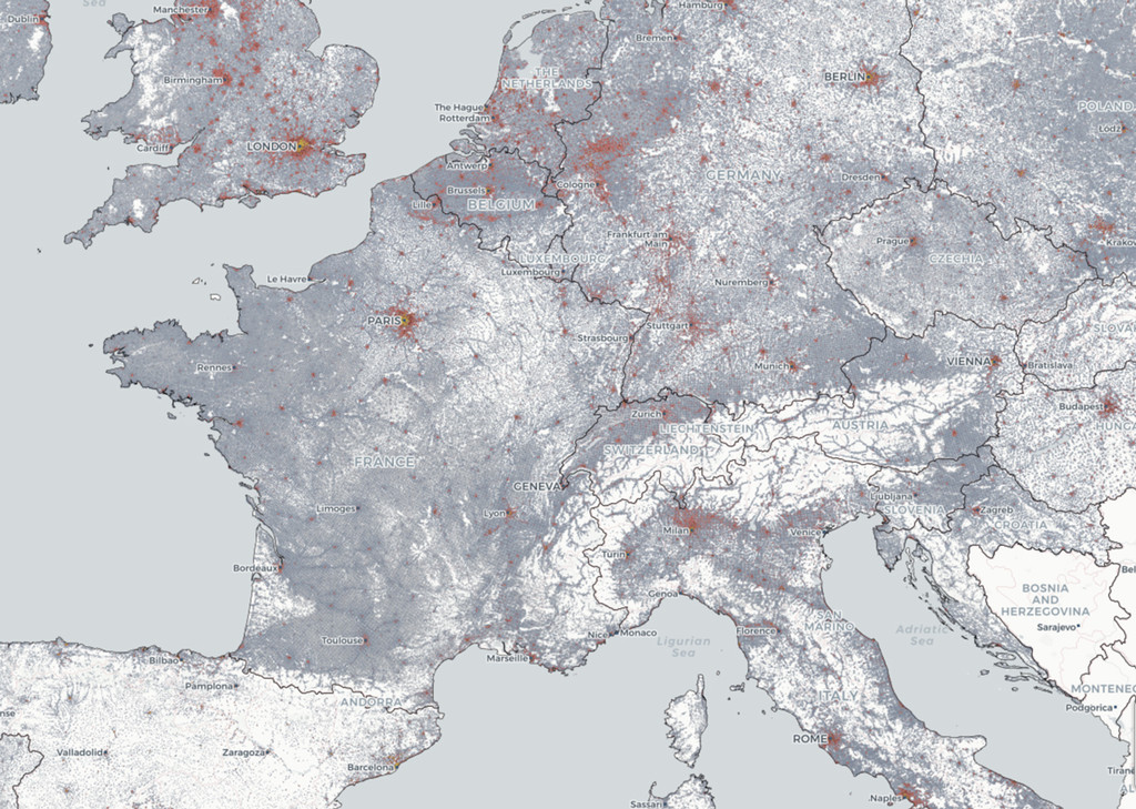 Mapa Demografico Europa