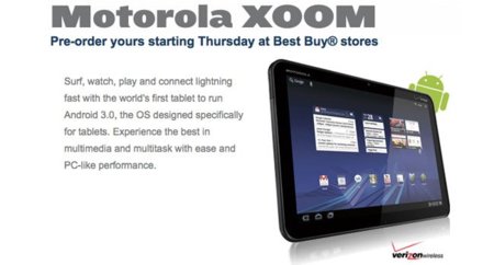 BestBuy venderá el Motorola Xoom por 1.200 dólares
