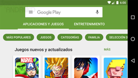 Google Play Store 6.2 mejora las recomendaciones con los itinerarios de Gmail