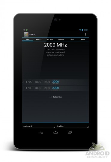 Nexus 7 es overclockeado hasta los 2.0 GHz y vuelve a quemar los benchmarks