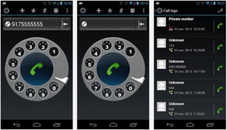 Dialer retro que simula los teléfonos de ruleta para Android