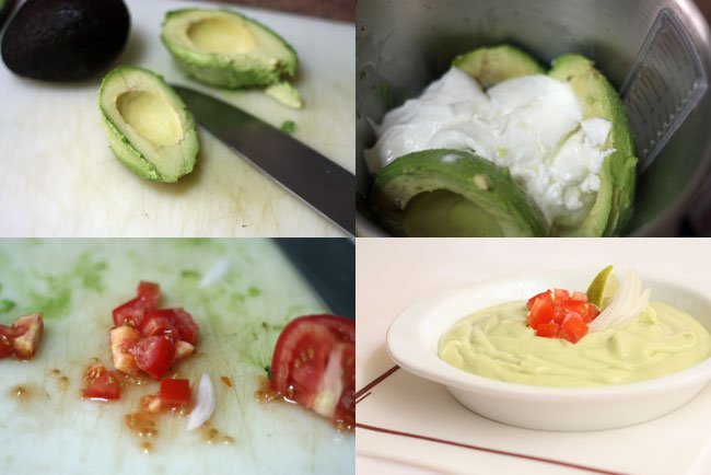Receta de crema de aguacate con yogur griego Receta de crema de aguacate con yogur griego