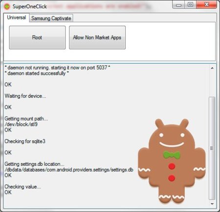 SuperOneClick se actualiza con soporte para Gingerbread