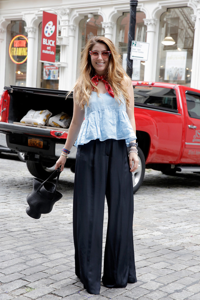 Frilly Little Top Amelia Diamond Man Repeller Style Trend Palazzo Pants 15