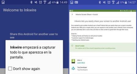 Inkwire es lo nuevo de Koush para compartir la pantalla de tu móvil