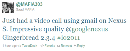 Android 2.3.4 podría ofrecer videollamadas en Gtalk