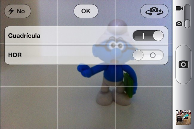 cuadricula camara iphone
