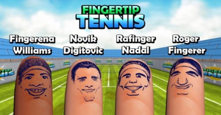 Fingertip Tennis, jugando al tenis con los dedos